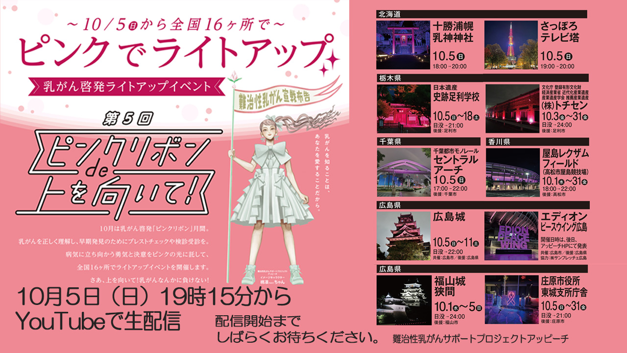 第5回ピンクリボンで上を向いて動画配信