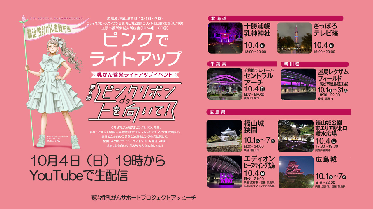 第6回ピンクリボンで上を向いて生配信